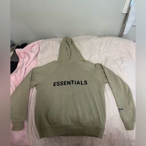 Essentials Fear Of God Hoodie Size Small Color Tan EUC